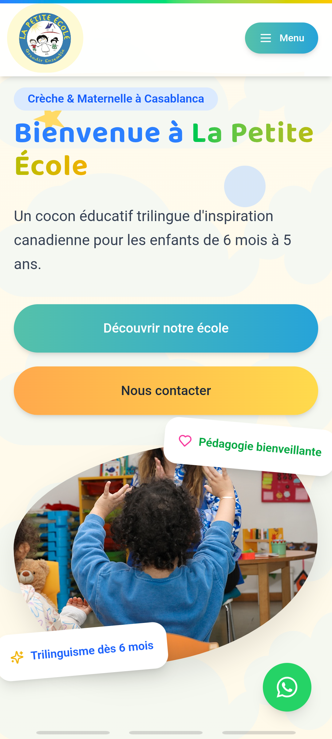 La Petite Ecole mobile view